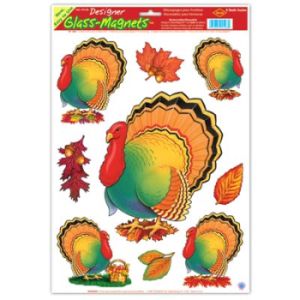 Thanksgiving Turkey Window Clings