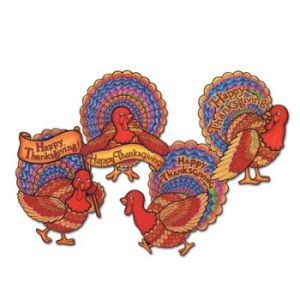 Happy Thanksgiving Turkey Cutouts
