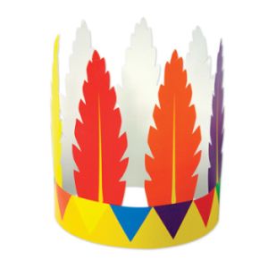 Printed Indian Feather Headband
