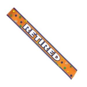 Retired Satin Sash