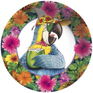 Caribbean Parrot Party 6-Inch Bowl
