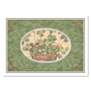 Country Garden House Plant Placemats #3