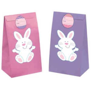 Easter Paper Bags w/Sticker Seals