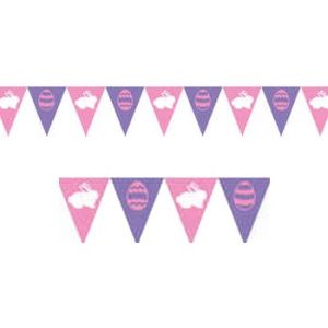 Bunnies & Eggs Felt 9-foot Flag Banner