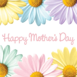 Fresh Daisies Happy Mothers Day 3-Ply Lunch Napkins