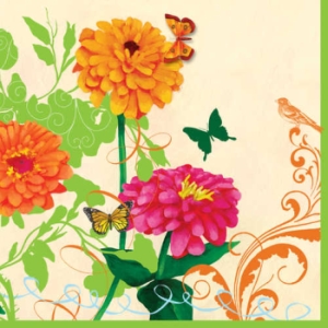 Viva Green Beverage Napkins