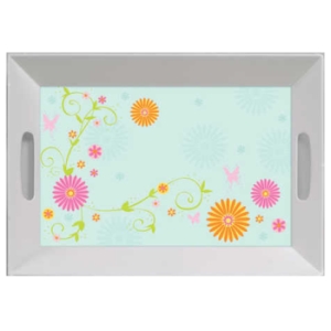 Spring Flowers Plastic Tray 14