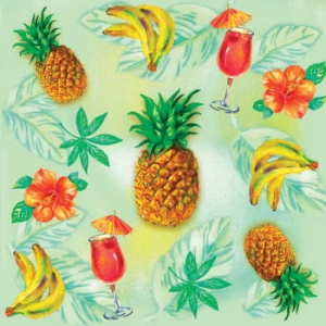 Pineapple Punch 3-Ply Lunch Napkins