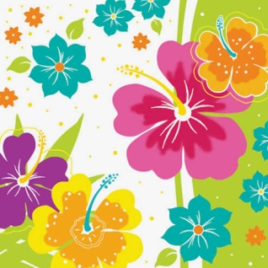 Floral Delight Beverage Napkins