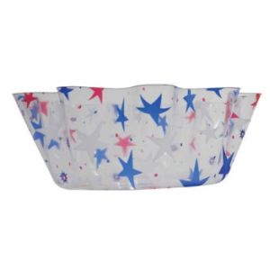 Patriotic Clear 10-inch Bowl