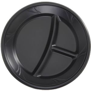 Finesse 10-Inch Divided Polyproplyene Plastic Plates