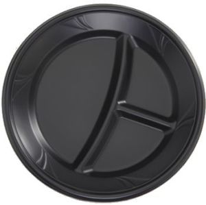 Finesse 9-Inch Divided Polyproplyene Plastic Plates
