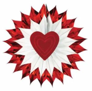 Red Heart 15-Inch Fan Burst
