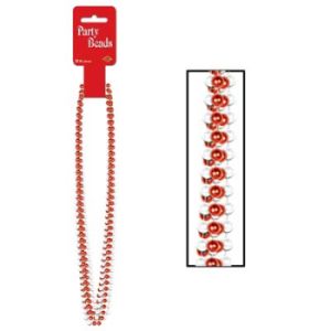 Party Beads, Red & White