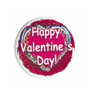 Happy Valentine's Day Button