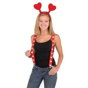 Heart Printed Suspenders