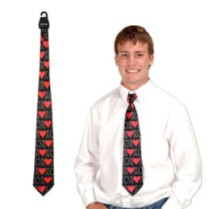 Heart XOXO Neck Tie