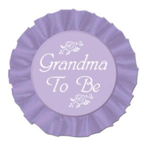 Grandma To Be Satin Button