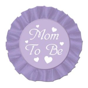 Mom To Be Satin Button
