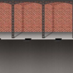 Mardi Gras Insta-Theme Brick Wall & Street Backdrop