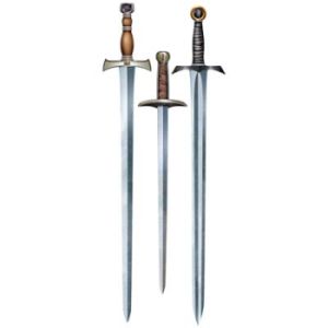 Medieval Knights Sword Cutouts