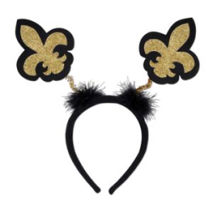 Fleur De Lis Glittered Head Bopper