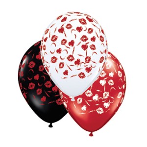 Lips & Swirls Qualatex Balloons
