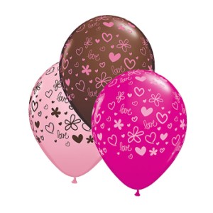 Chocolate Kiss Qualatex Balloons