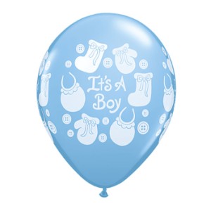 It's a Boy Buttons & Bows Qualatex Balloons