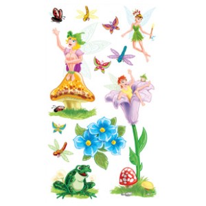 Fairies & Flowers Peel N Place