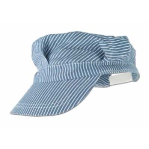 Blue Striped Train Engineer Hat