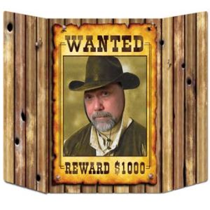 Wanted Poster Photo Prop
