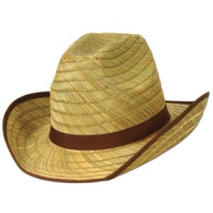 Genuine Cowboy Hat w/Brown Trim & Band
