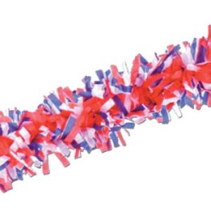 Tissue Festooning 25-Foot, Red, White & Blue