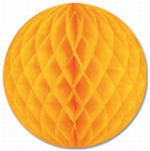 Tissue Ball 12-Inch, Golden Yellow