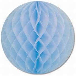 Tissue Ball 12-Inch, Light Blue