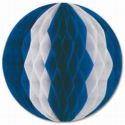 Tissue Ball 12-Inch, Blue-White