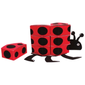 Ladybug Fancy Favor Boxes Centerpiece