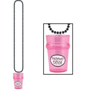 Birthday Diva Beads w/Shot Glass