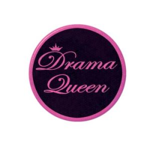 Drama Queen Prismatic Button