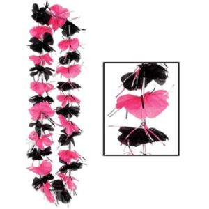 Pink & Black Party Lei
