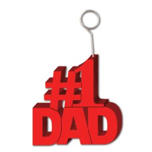 #1 Dad Photo/Balloon Holder