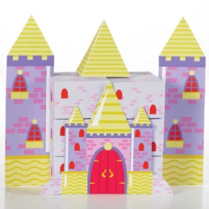 Princess Castle Fun Favor Boxes Centerpiece