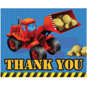 Under Construction Thank You Cards