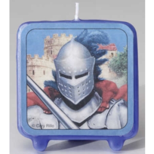 Valiant Knight Printed Candle