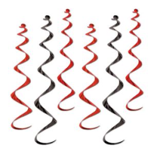 Twirly Whirlys, Black & Red