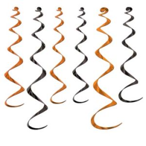 Twirly Whirlys, Orange & Black