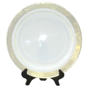 Princess Gold 10-1/2-inch Plastic Plates