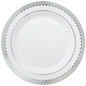 Princess Silver 7-1/2-inch Plastic Plates