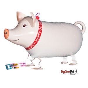 Pig My Own Pet Walking Foil Balloon